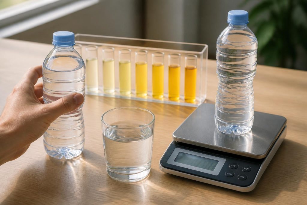 découvrez la méthode précise de l'hydratation basée sur la pesée et la couleur de l'urine pour mieux gérer votre apport en eau et arrêter de deviner vos besoins hydriques.